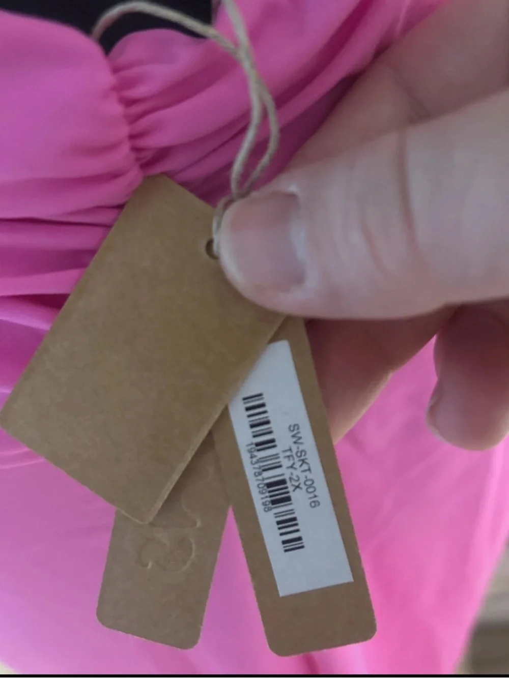 SKIMS NWT Taffy Pink Recycled Swim Sarong Skirt Wrap Twist Front Cover Up 2X
